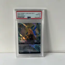 PSA 10 - Hercules Enchanted 215/204 EN2 Rise of Floodborn - Disney Lorcana - Image 1