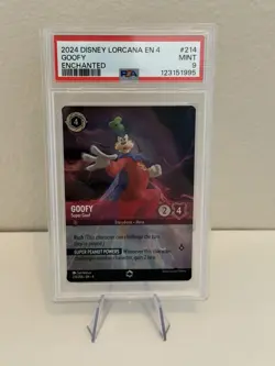 2024 Disney Lorcana En 4-ursula's Return 214 Goofy - Super Goof Enchanted PSA 9 - Image 1