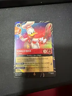 2026 Disney Lorcana Festival Of The Arts Donald Duck Pie Slinger Promo Card - Image 1