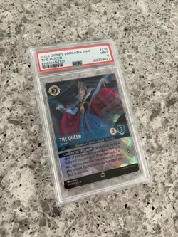 2024 DISNEY LORCANA EN 4-URSULA'S RETURN 218 THE QUEEN DIVINER PSA 9 ENCHANTED - Image 1