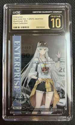 2024 Azur Lane Bushiroad Vol. 1 Clear Collection Enterprise #10 CGC 10 PRISTINE - Image 1