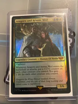 MTG - Aragorn and Arwen, Wed - LOTR - LP - Foil - Image 1