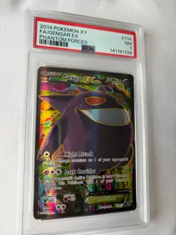 Pokemon Gengar EX Full Art Holo Ultra Rare XY Phantom Forces 114/119 PSA 7 - Image 2