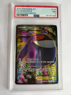 Pokemon Gengar EX Full Art Holo Ultra Rare XY Phantom Forces 114/119 PSA 7 - Image 3