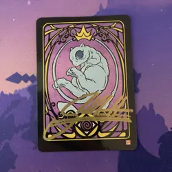 Mew Promo Pokai Gaku SIGNED - Art Yueh Pokemon - Glossy Non Holo - Image 1