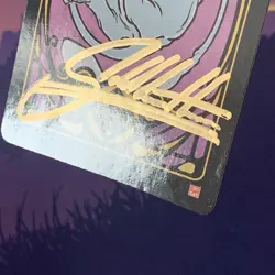 Mew Promo Pokai Gaku SIGNED - Art Yueh Pokemon - Glossy Non Holo - Image 4