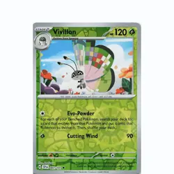 Vivillon 007/191 Uncommon Surging Sparks Pokemon Reverse Holo Near Mint - Image 1