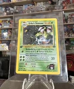Erika's Venusaur 1st Edition Gym Challenge Holo Rare Pokemon Card 4/132 - NM!!🌸 - Image 1