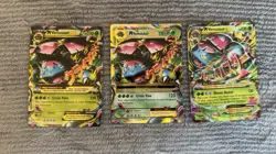 Pokemon Mega Venusaur EX XY 3 Card Bundle - Image 1