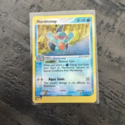 Marshtomp 41/109 Reverse Holo - Ruby And Sapphire E-Reader Pokemon Card - Image 1
