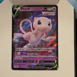 Pokemon TCG Crown Zenith Mew v Holo Ultra Rare Card 060/159 Near Mint Condition - Image 1