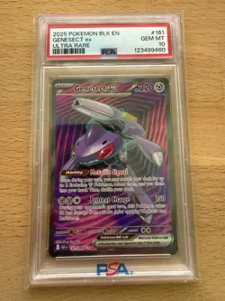 Pokemon Genesect EX TCG Black Bolt Card 161/086 PSA 10 - Image 1