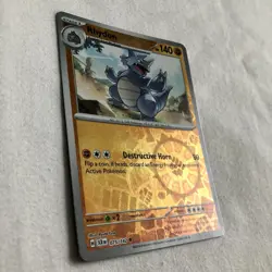 Rhydon 075/142 Reverse Holo SV:07 Scarlet & Violet Stellar Crown NM Pokemon card - Image 2