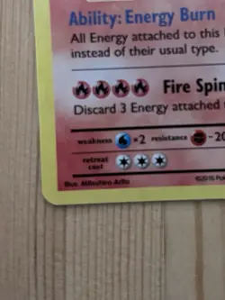 Pokemon TCG Charizard Evolutions Holo Card 11/108 NM Condition - Image 5