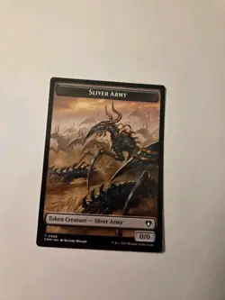 MTG Sliver Army Sliver Double-Sided Token [Commander Masters Tokens] Lightly - Image 2