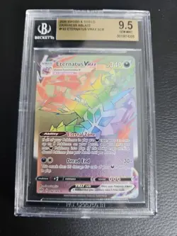 Eternatus Vmax Darkness Ablaze BGS 9.5 Gem Mint 2020 Pokemon SWSH - Image 1