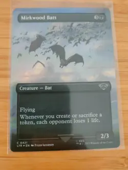 MTG Mirkwood Bats (FOIL Borderless) 0421 Lord of the Rings M/NM Free UK P&P - Image 1