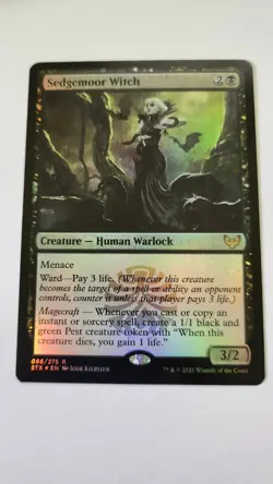 MTG Sedgemoor Witch x1-Foil -Strixhaven: School of Mages-Lightly Played - Image 1