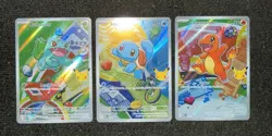 Pokemon TCG: First Partner Illustration Collection Series 1 Kanto GEN 1 Starters - Image 1