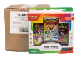 POKEMON FIRST PARTNER ILLUSTRATION COLLECTION SERIES 1 6-BOX CASE - Image 1