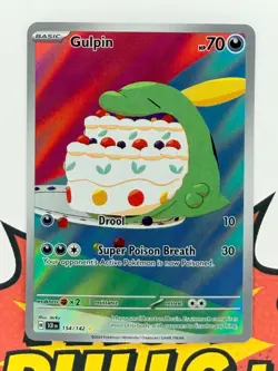 Gulpin Illustration Rare IR Stellar Crown 154/142 Pokemon TCG - Image 1