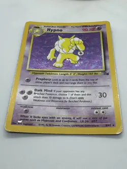 Hypno 8/62 | Fossil Unlimited Holo | Pokemon Rare Holo | DMG - Image 3