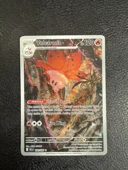 Pokemon Volcarona Illustration Rare 100/086 Holo Sv: Black Bolt 2025 - Image 4