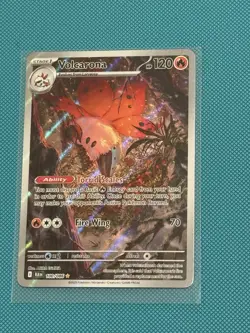 Volcarona 100/086 Sv: Black Bolt Holo Illustration Rare Pokemon TCG Card - Image 1