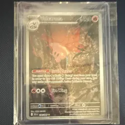 Pokemon Volcarona Illustration Rare Holo Sv: Black Bolt 100/086 120 HP English - Image 1