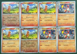 Charmander & Charmeleon Lot x8 Pokemon TCG Sword & Shield English Cards - Image 1