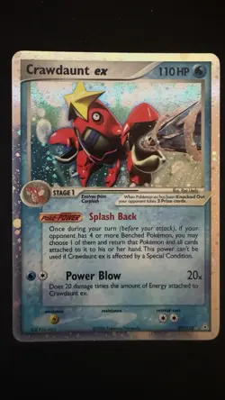 Pokemon Crawdaunt ex 99/110 Holon Phantoms - Image 1