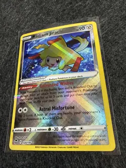 Radiant Jirachi 120/195 Holo Ultra Rare Silver Tempest Pokemon TCG NM - Image 2