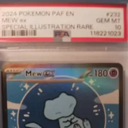 2024 MEW EX BUBBLE MEW PALDEAN FATES SIR FULL ART POKEMON PSA 10 GEM MINT #232 - Image 2