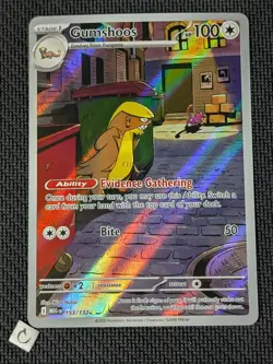 Gumshoos 153/132 - Mega Evolution Illustration Rare Pokemon TCG NM - Image 1