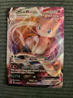 Pokemon TCG Mew VMAX 114/264 Ultra Rare SWSH: Fusion Strike NM Condition - Image 1
