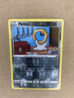 Pokemon TCG Meltan Pokemon GO 045/078 Reverse Holo Common - Image 1