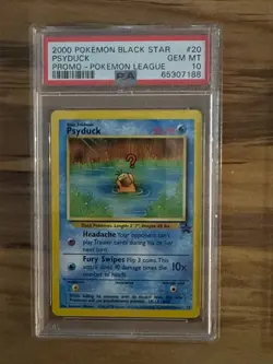 Pokemon League BLACK STAR PSYDUCK PROMO #20 PSA 10 Cert # 65307188 - Image 3