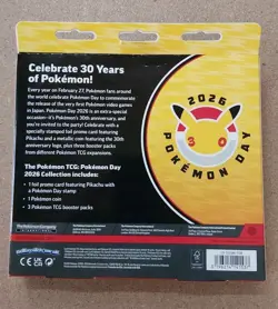 Pokemon TCG: Pokemon Day 2026 Collection box 30th anniversary SEALED ￼ - Image 2