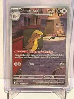 Pokemon TCG Mega Evolution Gumshoos Illustration Rare 153/132 NM Condition - Image 1