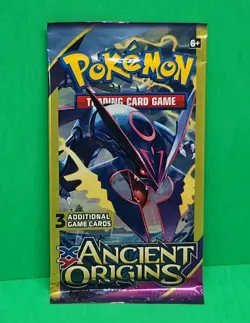Pokemon XY Ancient Origins 3 Card Booster Pack Mega Rayquaza Pack Art New Sealed - Image 1