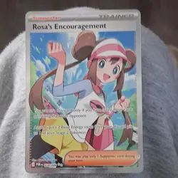 Rosa's Encouragement 114/088 POR Rare Trainer Supporter English Pokemon TCG - Image 1