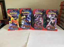 (4 packs) Destined Rivals Sleeved Booster Packs FULL PACK ART SET Pokemon SEALED - Image 1