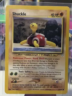 Pokemon TCG Shuckle Neo Revelation 51/64 Regular Unlimited Common MP - Image 1