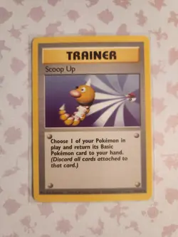 Scoop Up 78/102 Base Set Unlimited Rare Pokemon TCG - Image 1