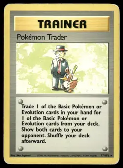 1999 Pokemon Pokemon Trader Rare Base Set Unlimited 77/102 DMG - Image 1