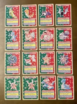 Pokemon Card Top Sun Blue Back Lot 16 Cards Mixed Condition - Image 1