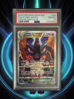 2023 Pokemon SWSH Black Star Promo Lucario VSTAR #SWSH291 PSA 10 GEM MINT - Image 1
