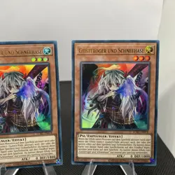 Yugioh Geisteroger Und Schneehase LCKC Ultra Rare Playset - Image 4