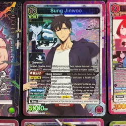 Solo Leveling Union Arena Lot of 6 - Sung Jinwoo & Alternate Art Baek yoonho - Image 3