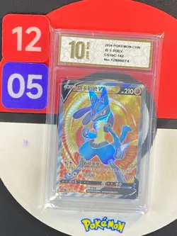 Pokemon TCG S-Chinese Card Sword & Shield CS5bC-142 Lucario V SR Grade10 - Image 1